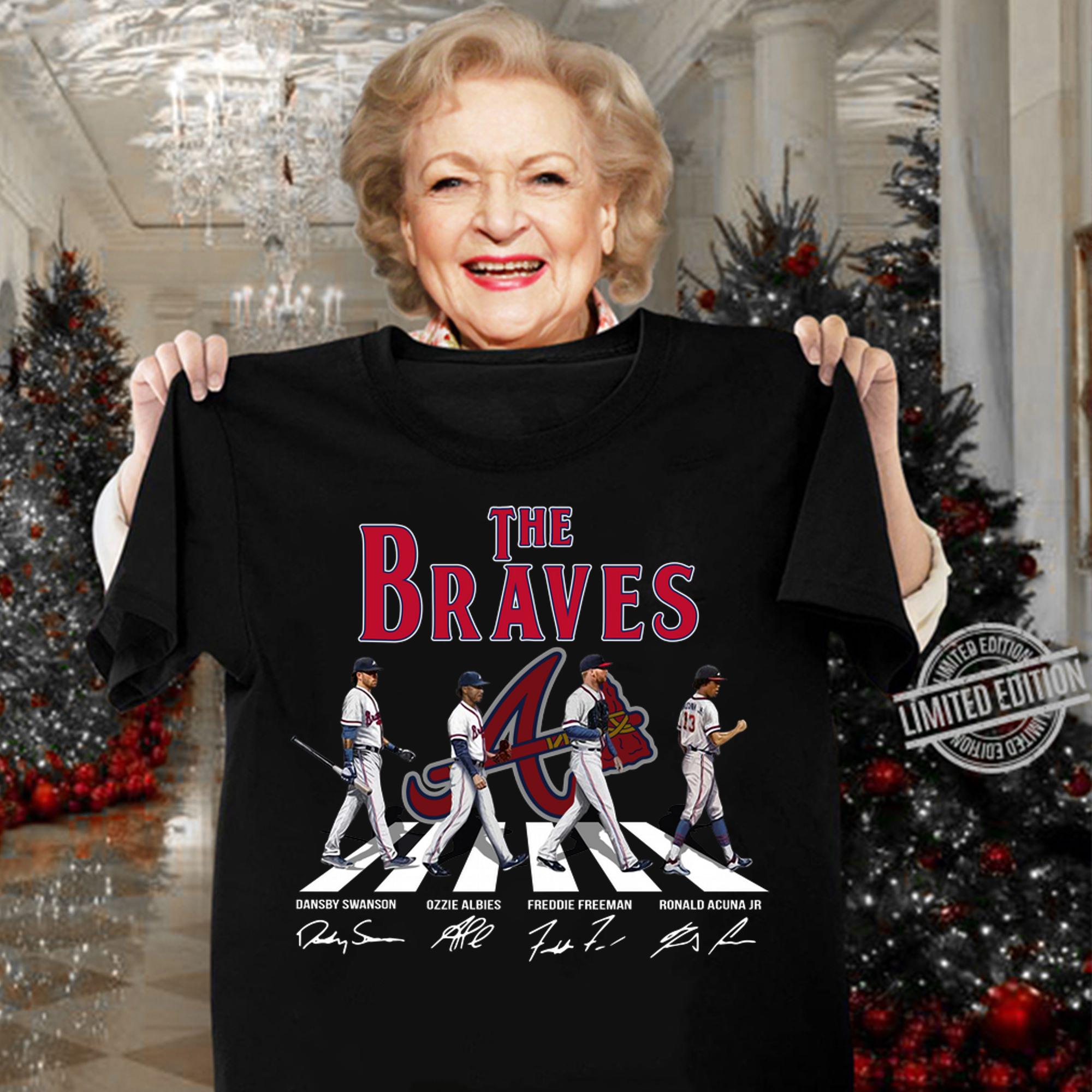 The Braves Abbey Road Signatures t-shirt woman shirt