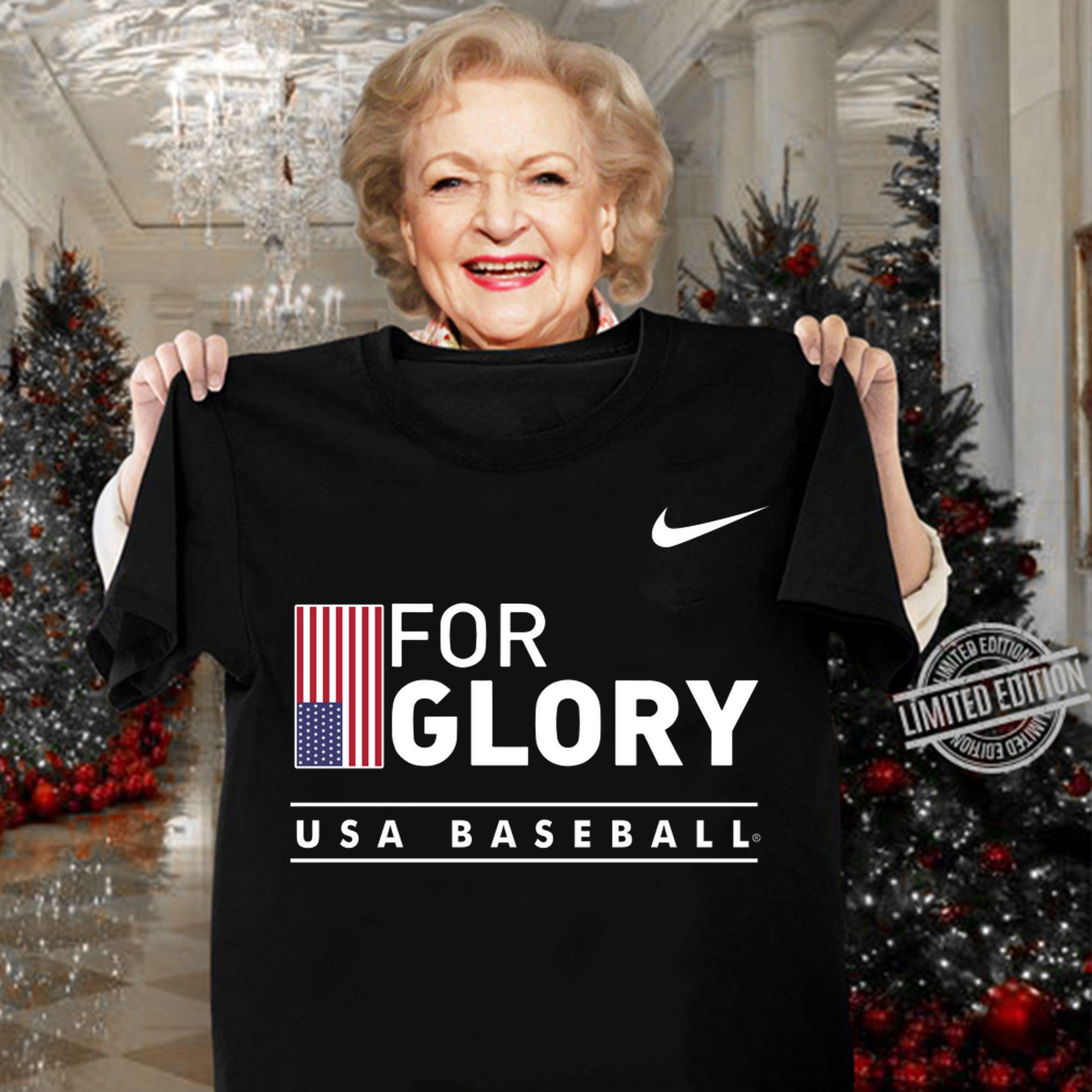 For Glory Usa Baseball t-shirt woman shirt