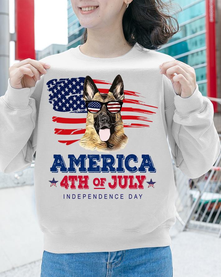 German Shepherd America 4th of july independence day t-shirt sweatshirt