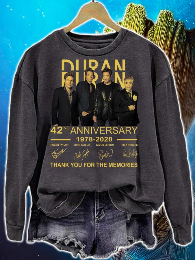 Duran Duran 42nd Anniversary 1978 2020 Signatures Thank You For The Memories t-shirt sweatshirt