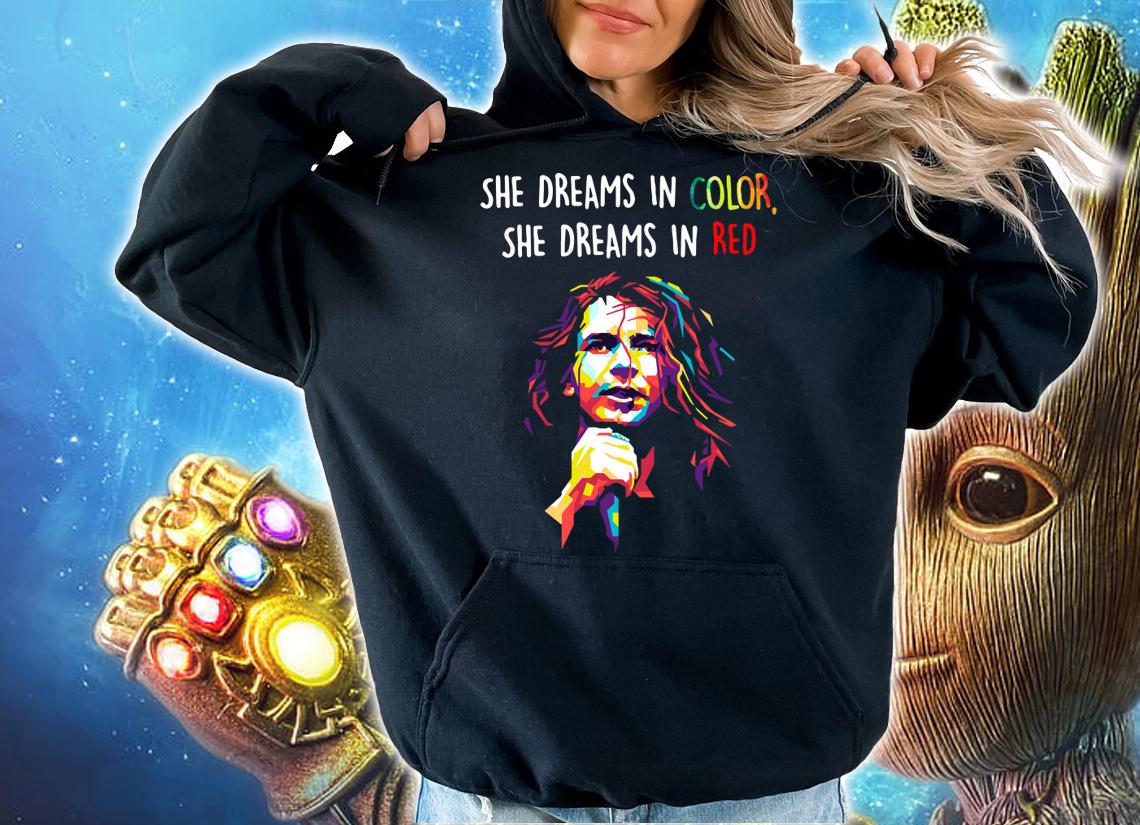 Pearl Jam Eddie Vedder She Dreams In Color She Dreams In Red t-shirt hoodie