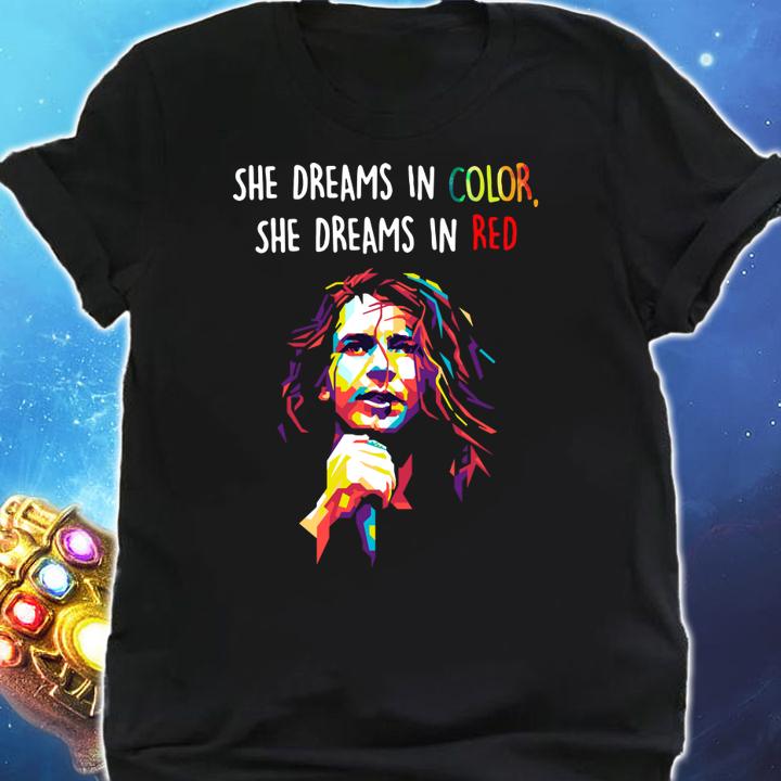 Pearl Jam Eddie Vedder She Dreams In Color She Dreams In Red t-shirt shirt