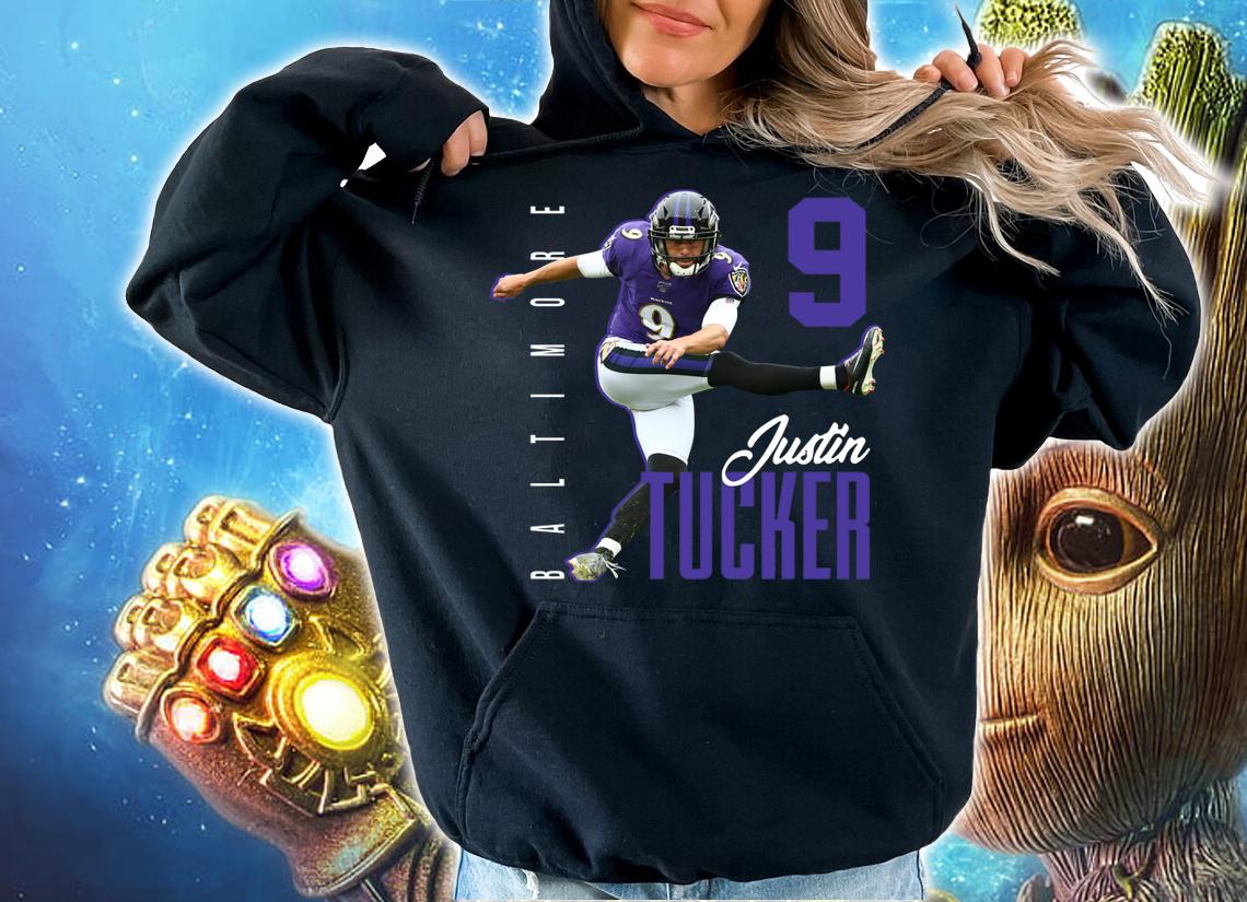 Justin Tucker 9 Baltimore Ravens t-shirt hoodie