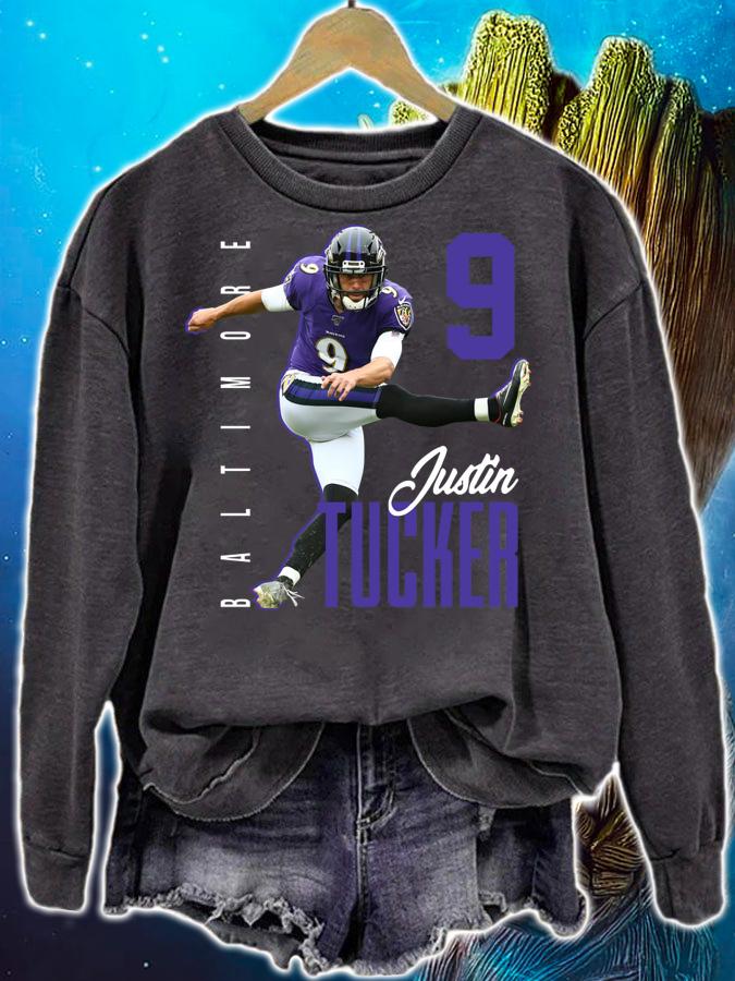 Justin Tucker 9 Baltimore Ravens t-shirt sweatshirt