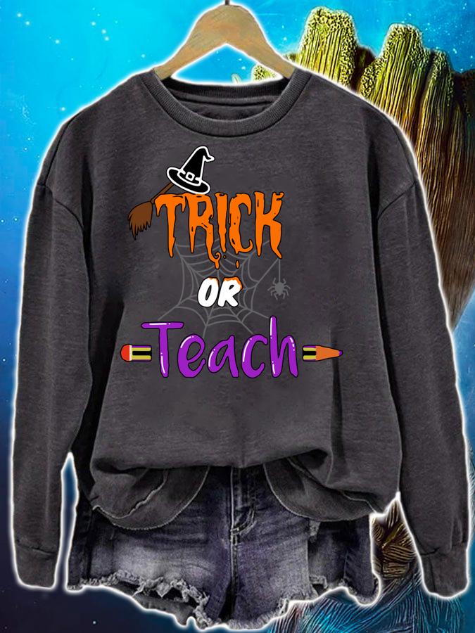 Witch Trick Or Teach Halloween Teacher t-shirt sweatshirt