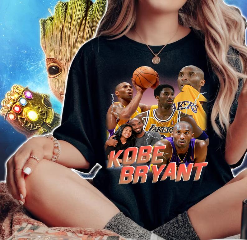 Kobe Bryant Legend Basketball Vintage 90s t-shirt woman shirt