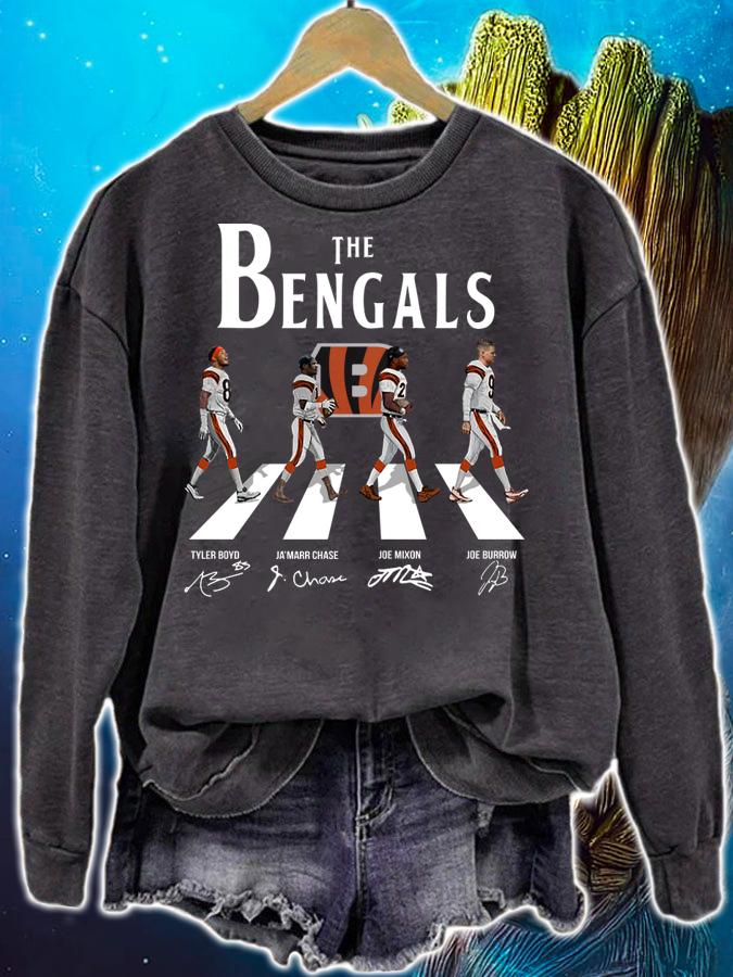 Cincinnati Bengals The Bengals Abbey Road Signed Shirt, Joe Burrow t-shirt sweatshirt
