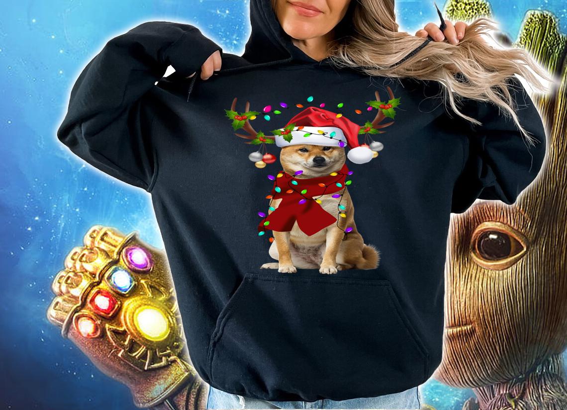 Shiba Inu Reindeer Christmas t-shirt hoodie