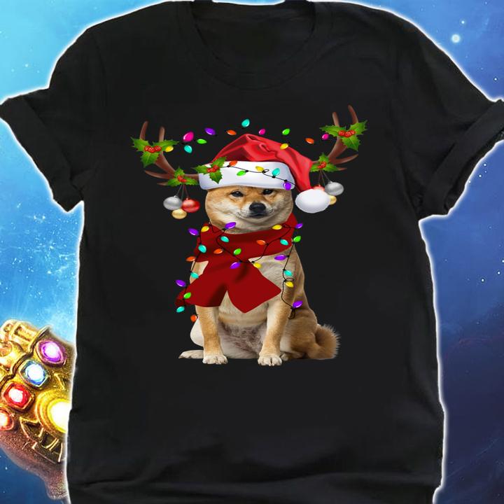 Shiba Inu Reindeer Christmas t-shirt shirt