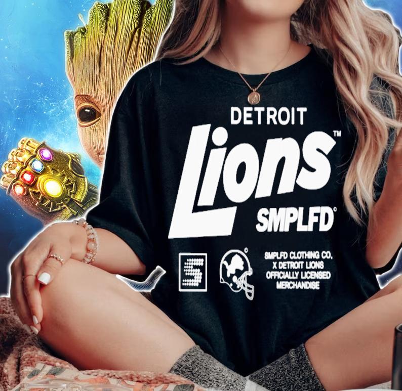 Detroit Lions SMPLFD t-shirt woman shirt