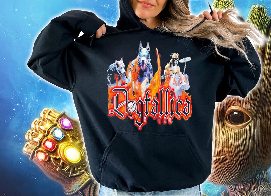 Dogtallica rock t-shirt hoodie