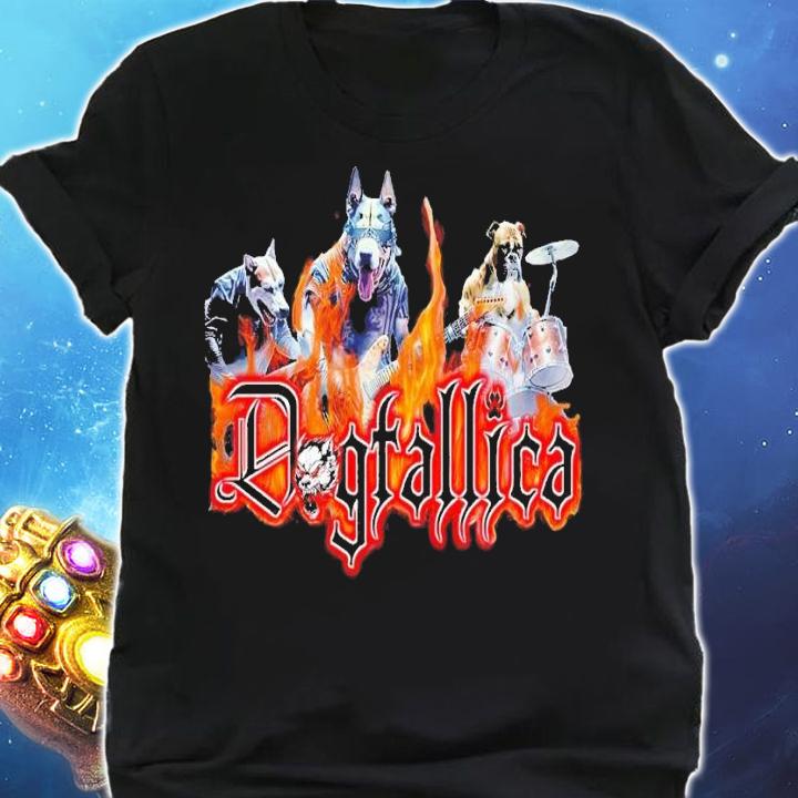 Dogtallica rock t-shirt shirt
