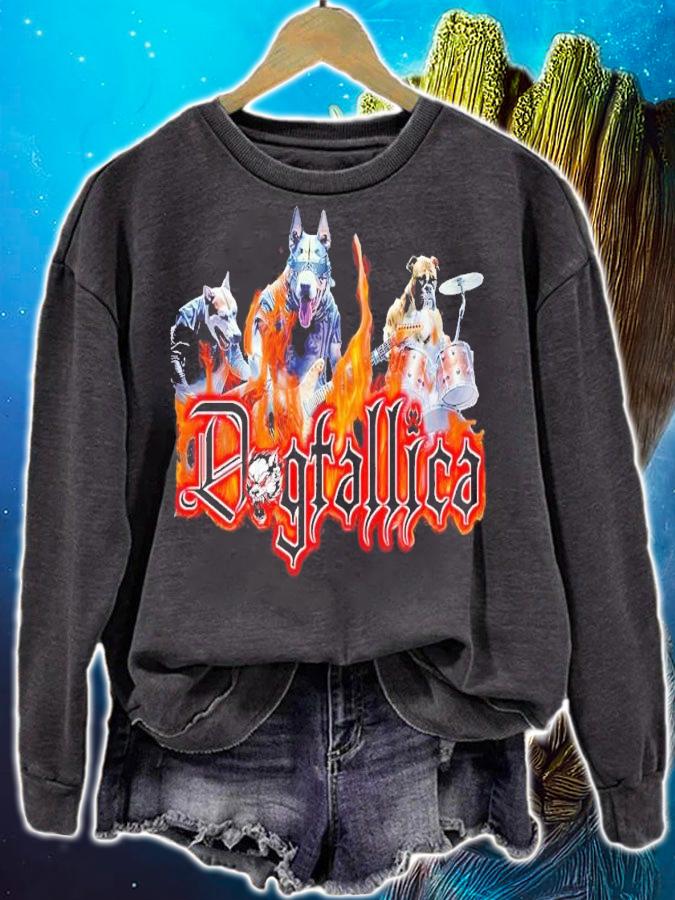 Dogtallica rock t-shirt sweatshirt