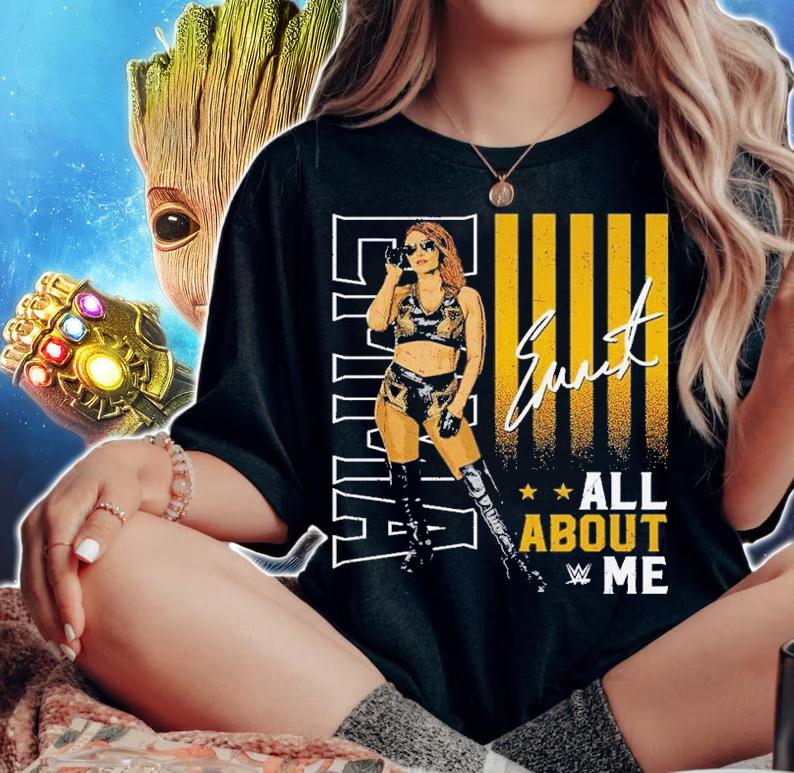 Emma All About Me Women Superstars WWE t-shirt woman shirt