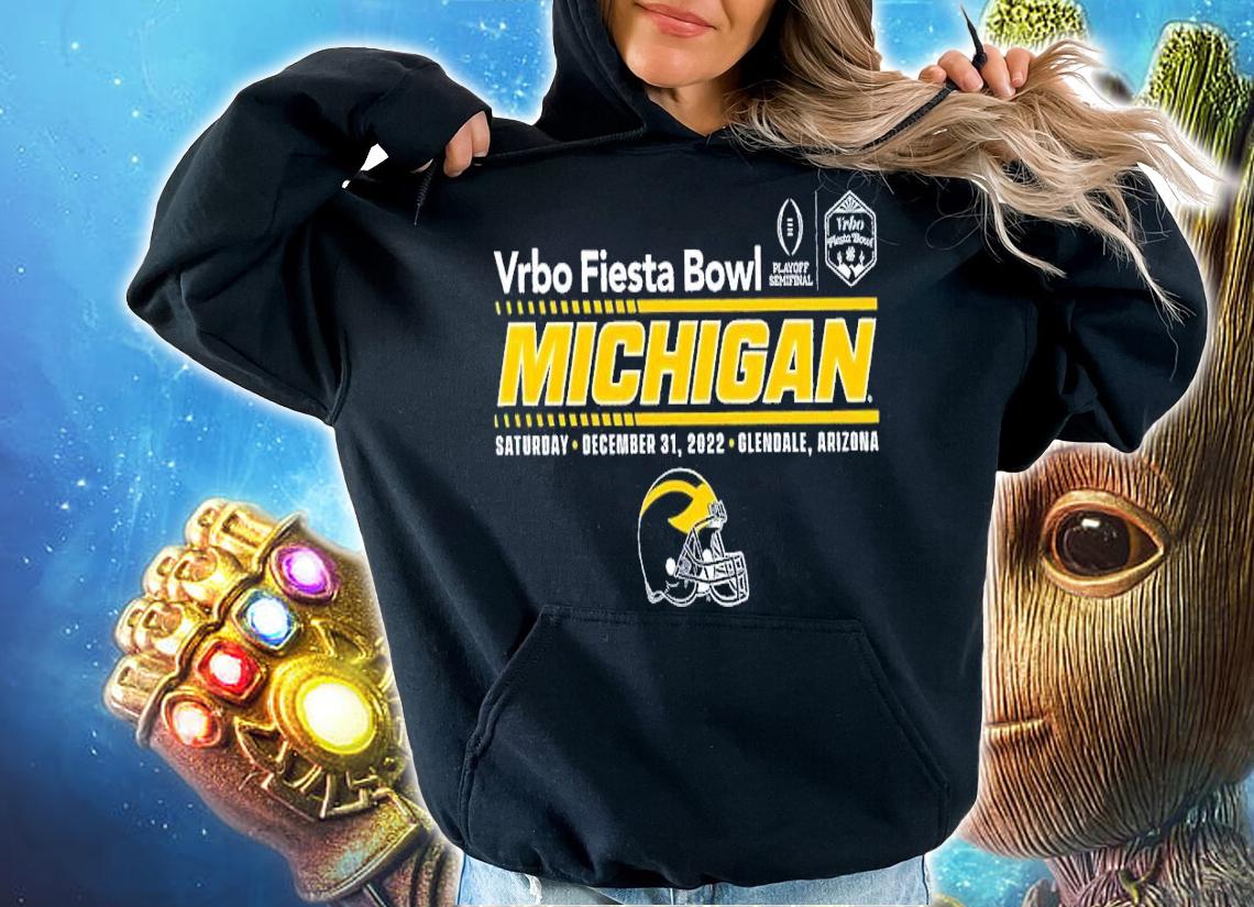 2022 CFP Semifinal Vrbo Fiesta Bowl Michigan Team Helmet shirt t-shirt hoodie