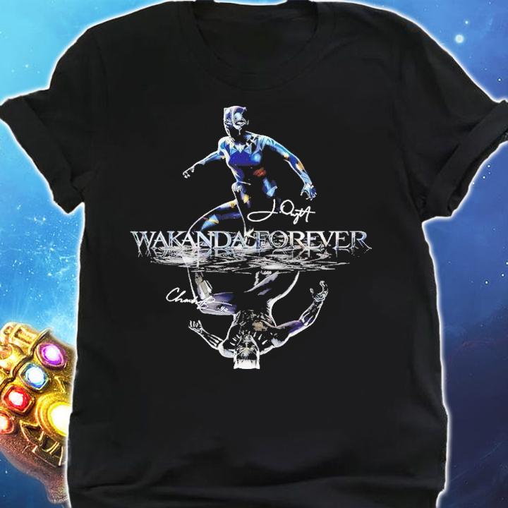 Black Panther Wakanda Forever water reflection mirror shirt t-shirt shirt