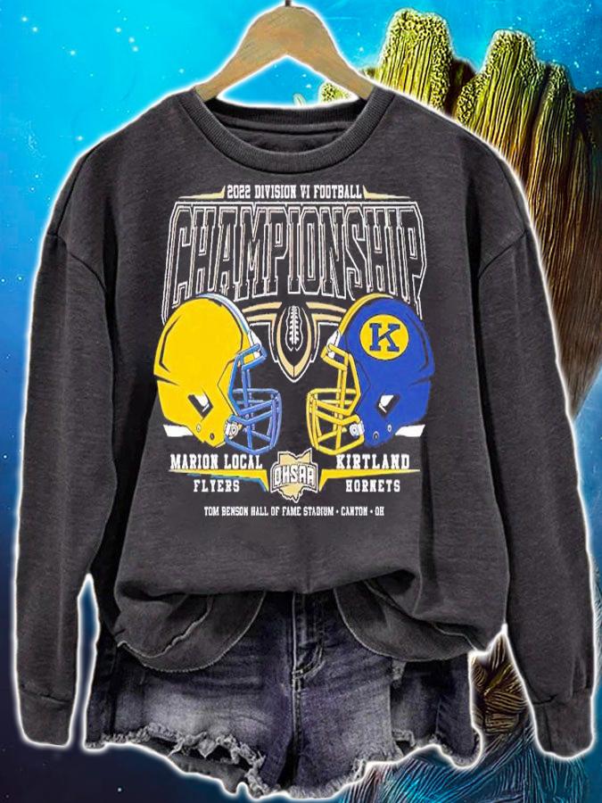 2022 OHSAA Football Division VI State Championship Marion Local Flyers and Kirktland Hornets shirt t-shirt sweatshirt