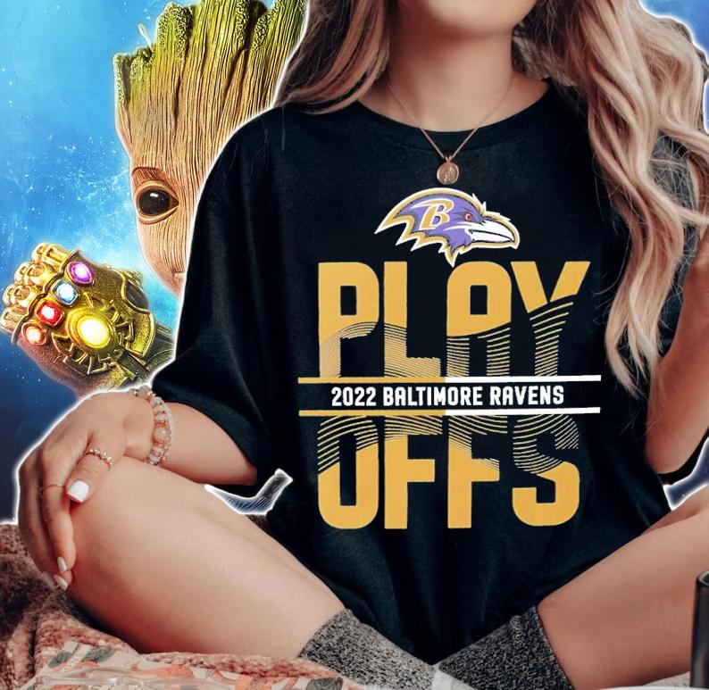 Baltimore Ravens 2022 NFL Playoffs Iconic shirt t-shirt woman shirt