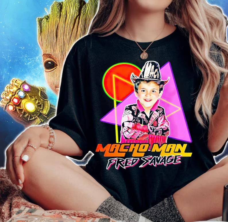 Children Macho Man Fred Savage shirt t-shirt woman shirt