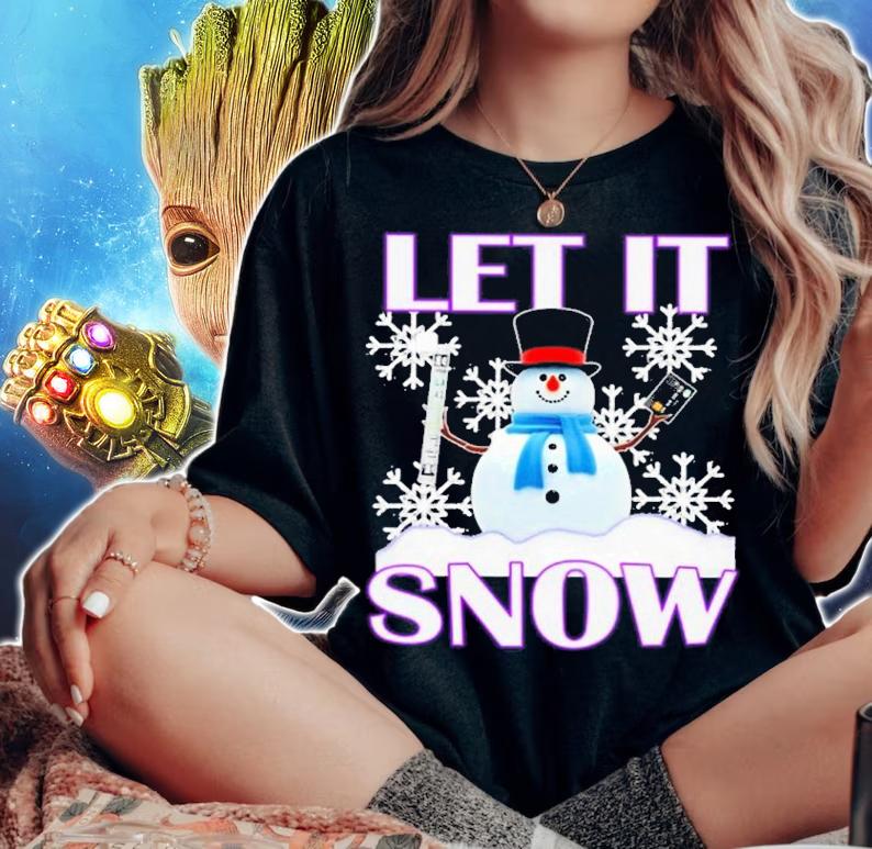 Christmas Let It Snow Shirt t-shirt woman shirt