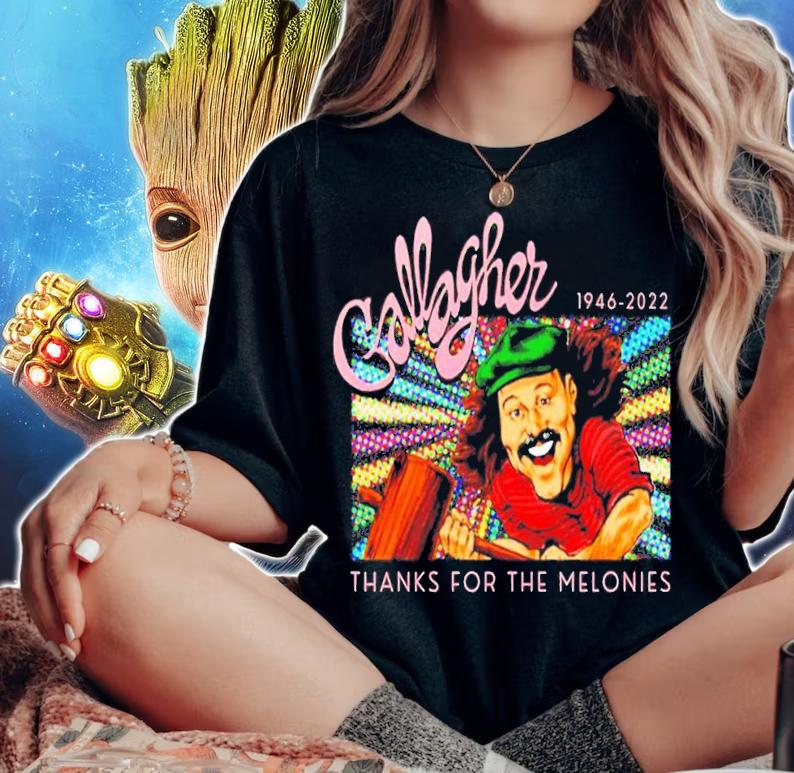 Gallagher Thanks For The Melonies Tribute 1946-2022 T-Shirt t-shirt woman shirt