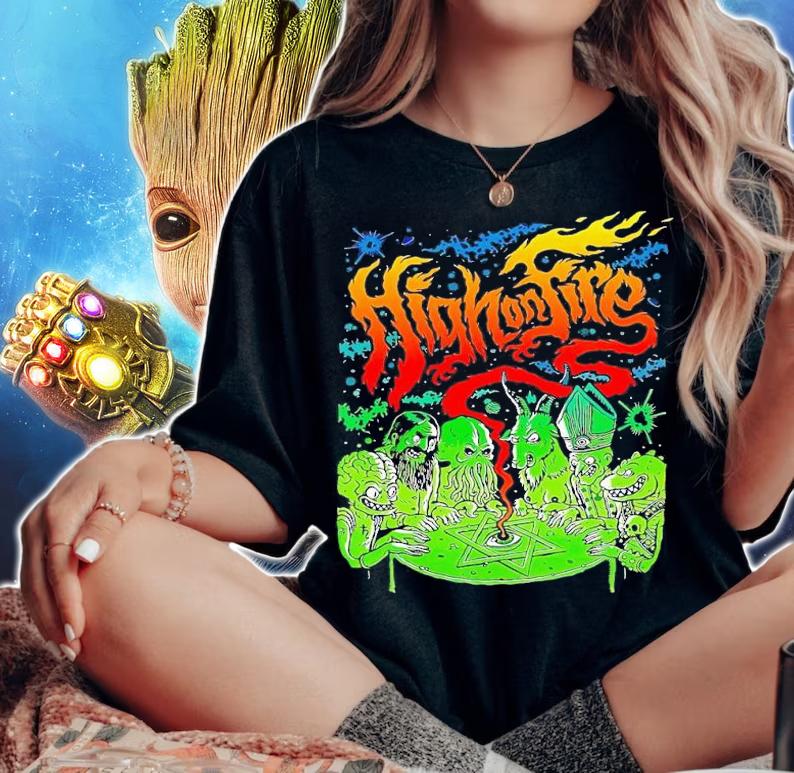 High on Fire artwork shirt t-shirt woman shirt