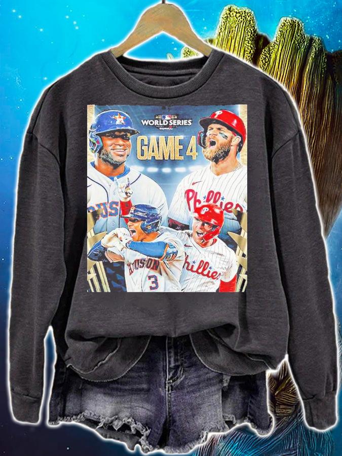 Houston Astros Vs Philadelphia Phillies Game 4 MLB World Series 2022 Shirt t-shirt sweatshirt