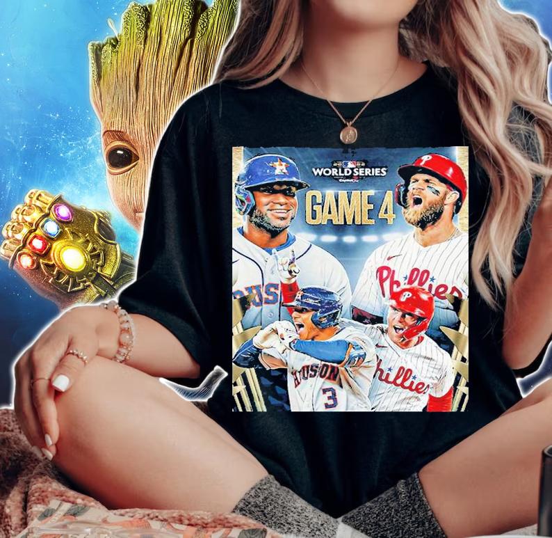 Houston Astros Vs Philadelphia Phillies Game 4 MLB World Series 2022 Shirt t-shirt woman shirt