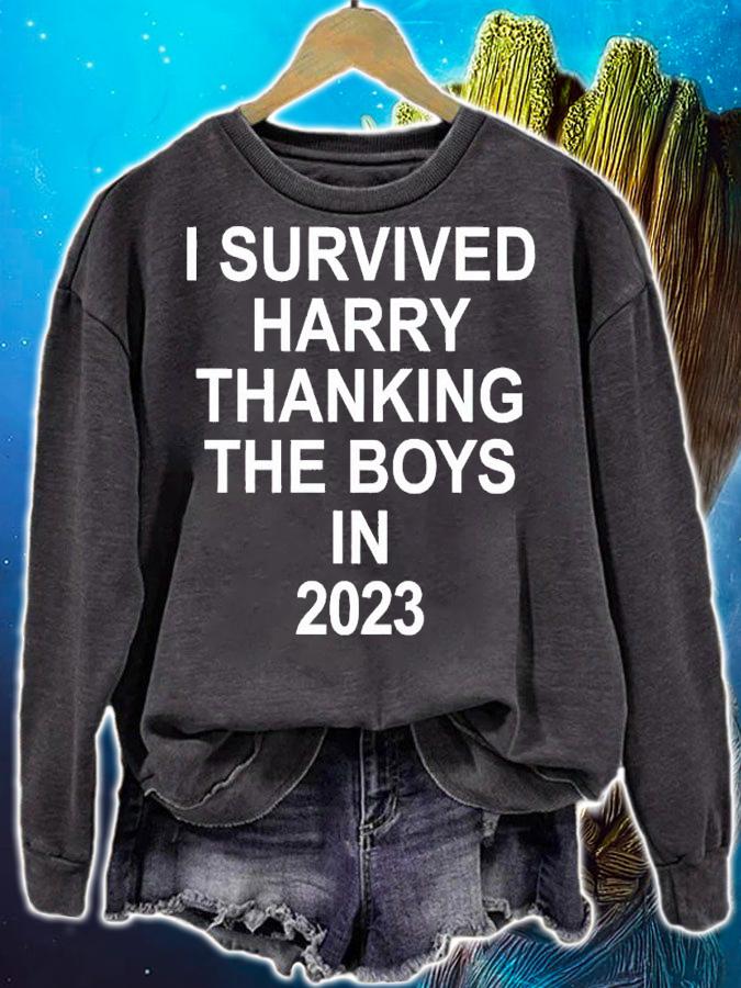 I survived harry thanking the boys in 2023 shirt t-shirt sweatshirt