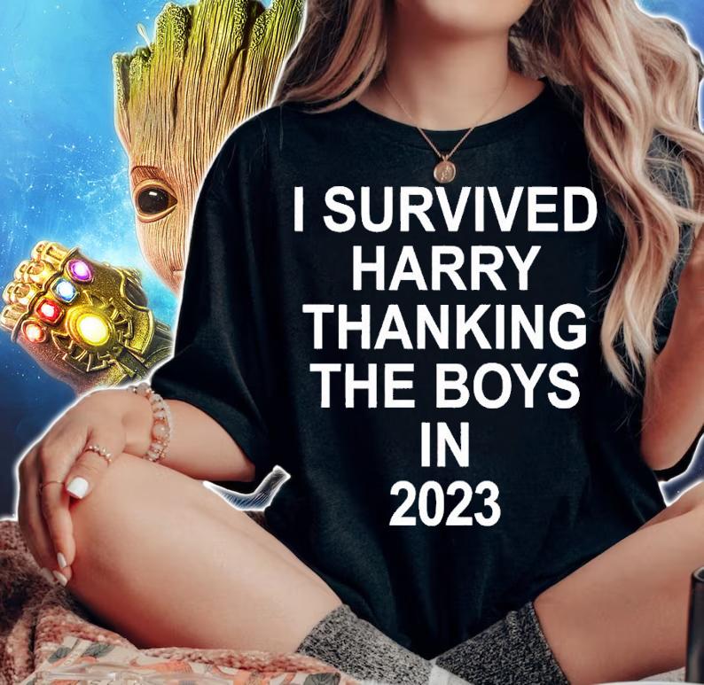 I survived harry thanking the boys in 2023 shirt t-shirt woman shirt