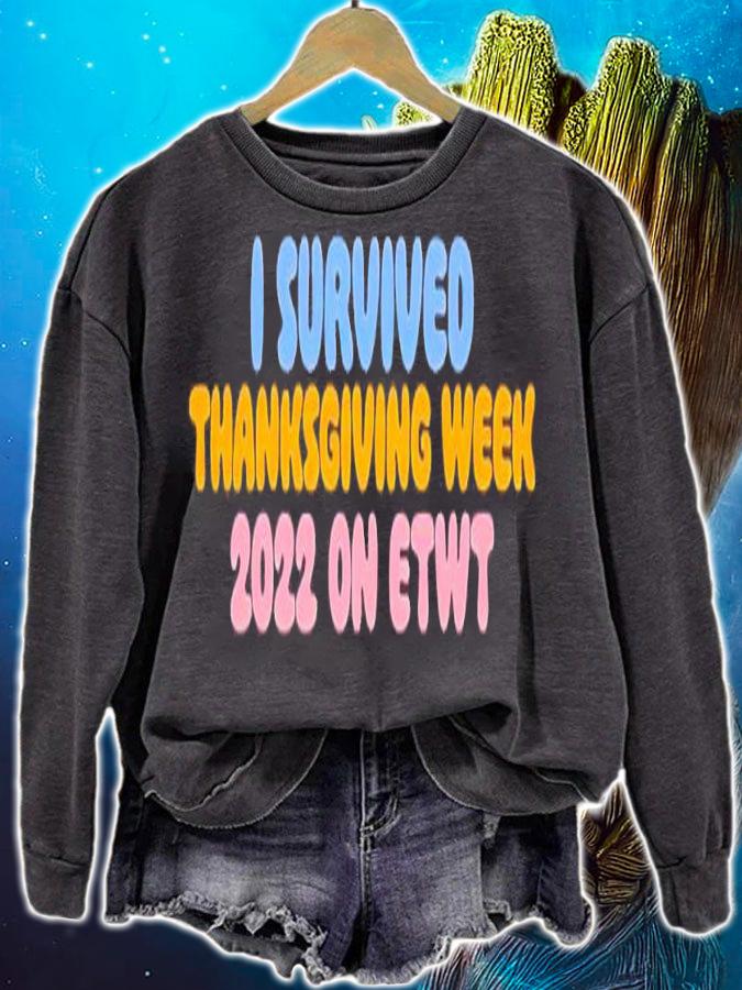 I survived thanksgiving week 2022 on etwt shirt t-shirt sweatshirt