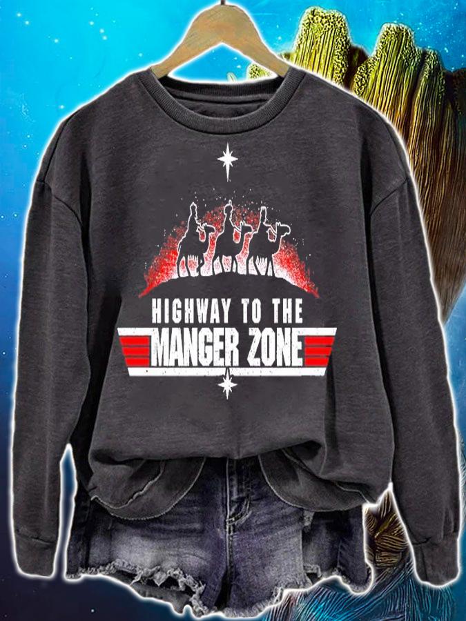 Highway to the Manger Zone shirt t-shirt sweatshirt
