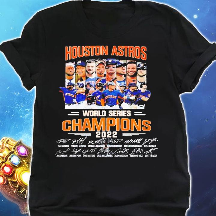 Houston Astros World Series Champions 2022 signatures shirt t-shirt shirt