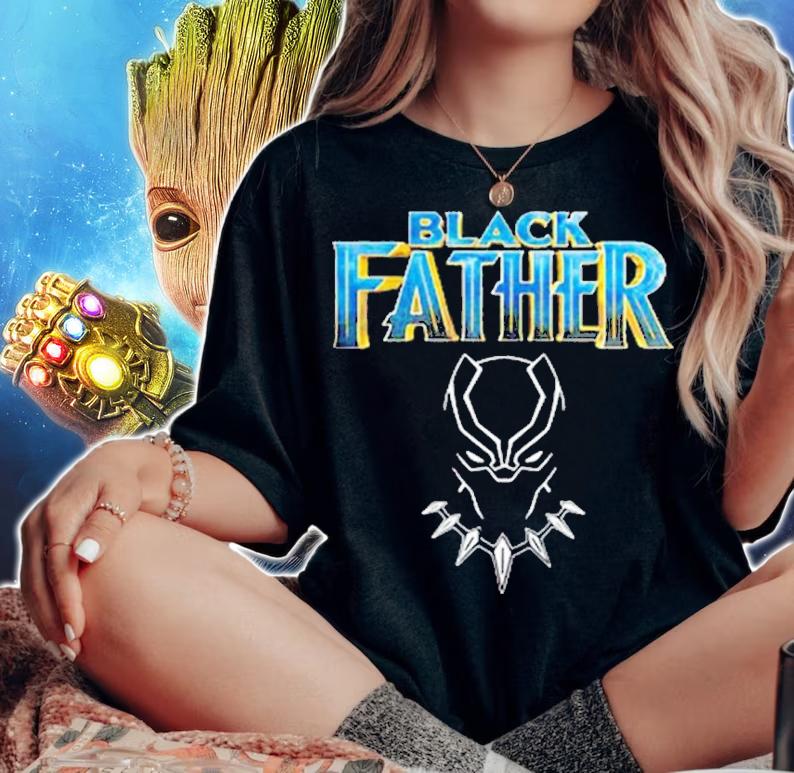 Marvel Black Panther Black Father Shirt t-shirt woman shirt