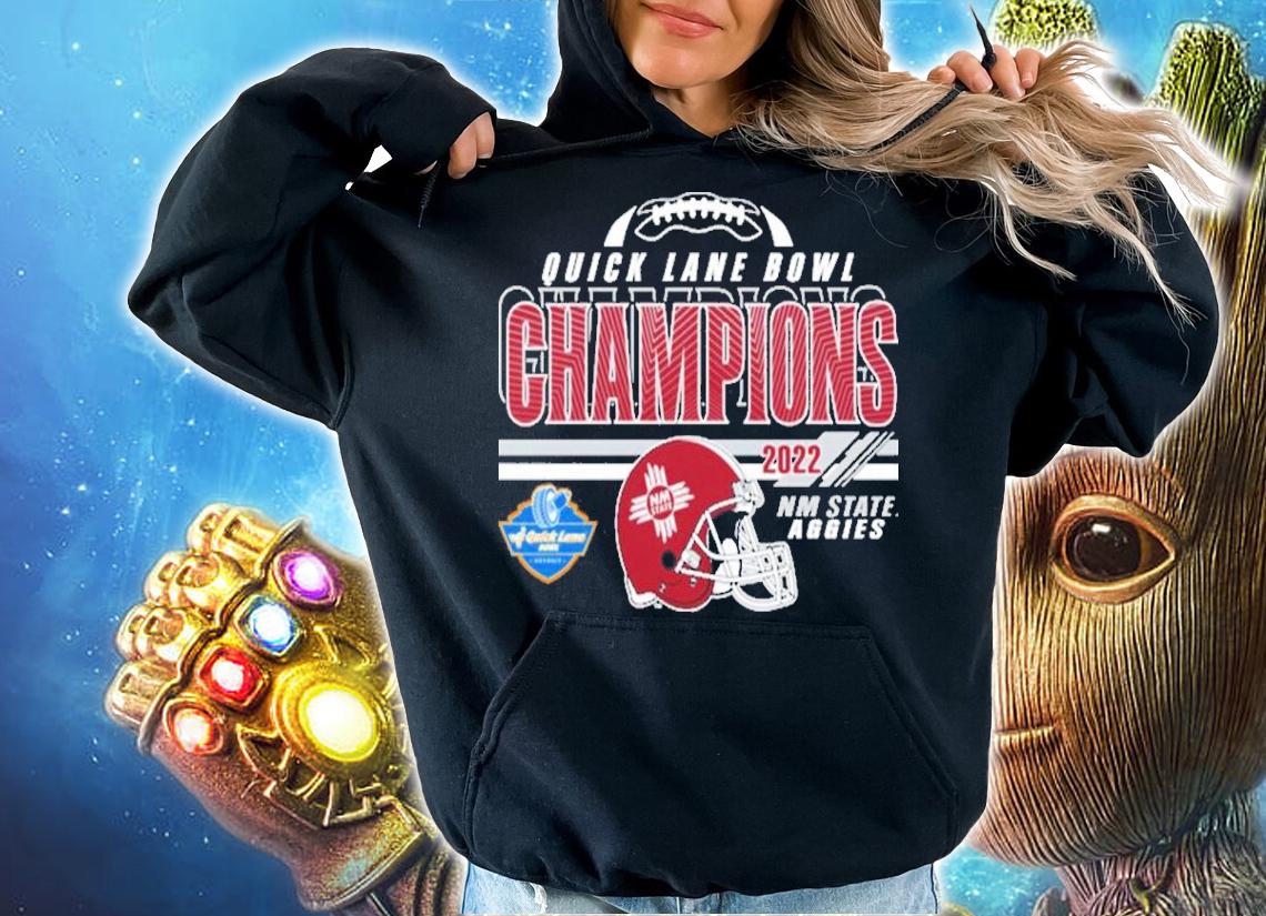 New Mexico State University Football Quick Lane Bowl Champions 2022 Shirt t-shirt hoodie