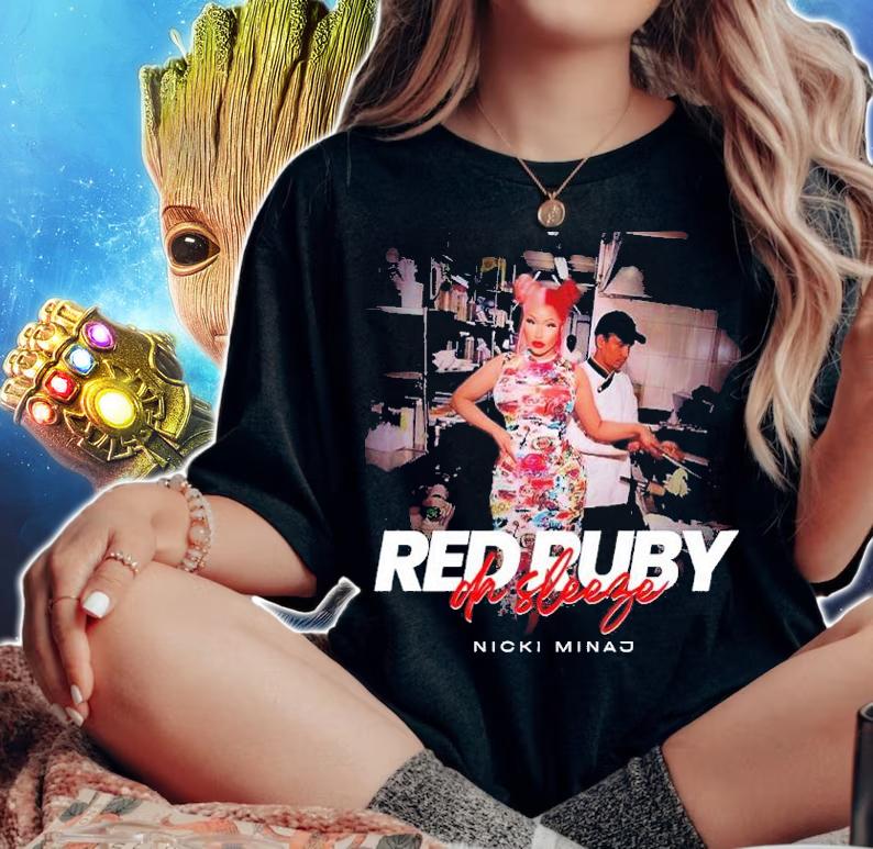 Nicki Minaj Red Ruby Da Sleeze Cook Shirt t-shirt woman shirt