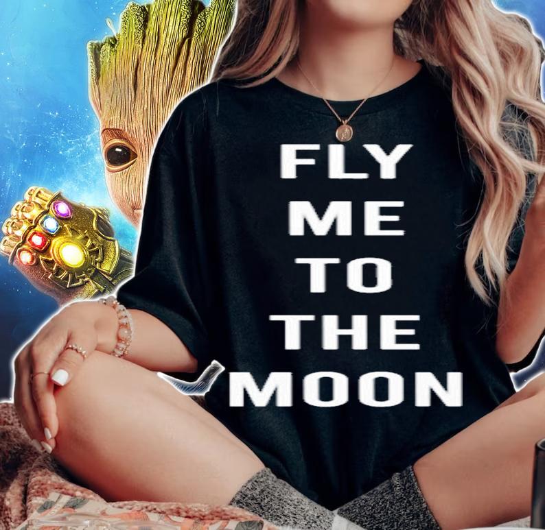 Nasa Fly Me To The Moon Shirt t-shirt woman shirt