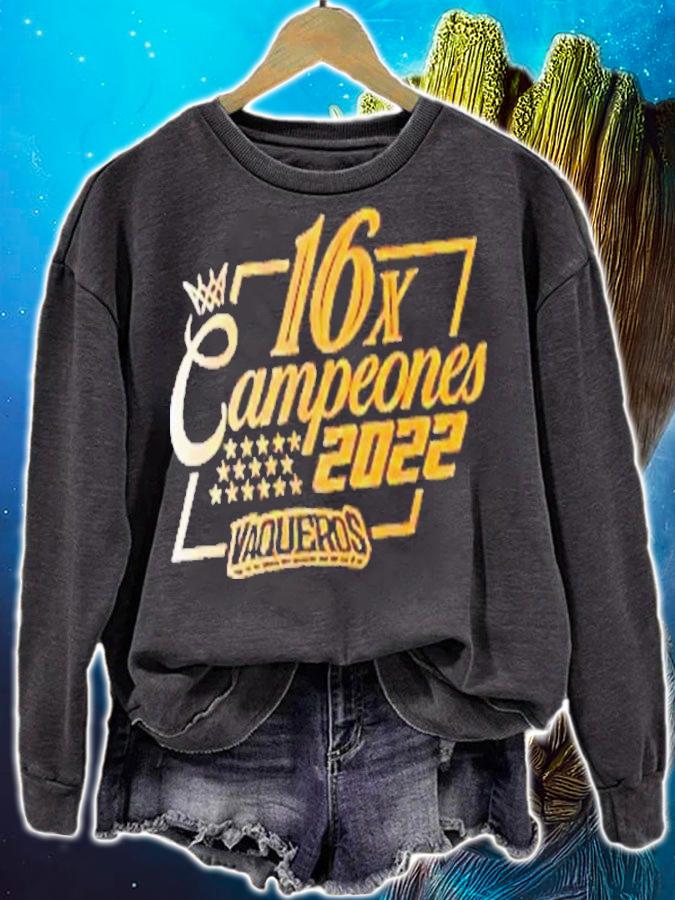 16x Campeones 2022 Vaqueros Shirt t-shirt sweatshirt