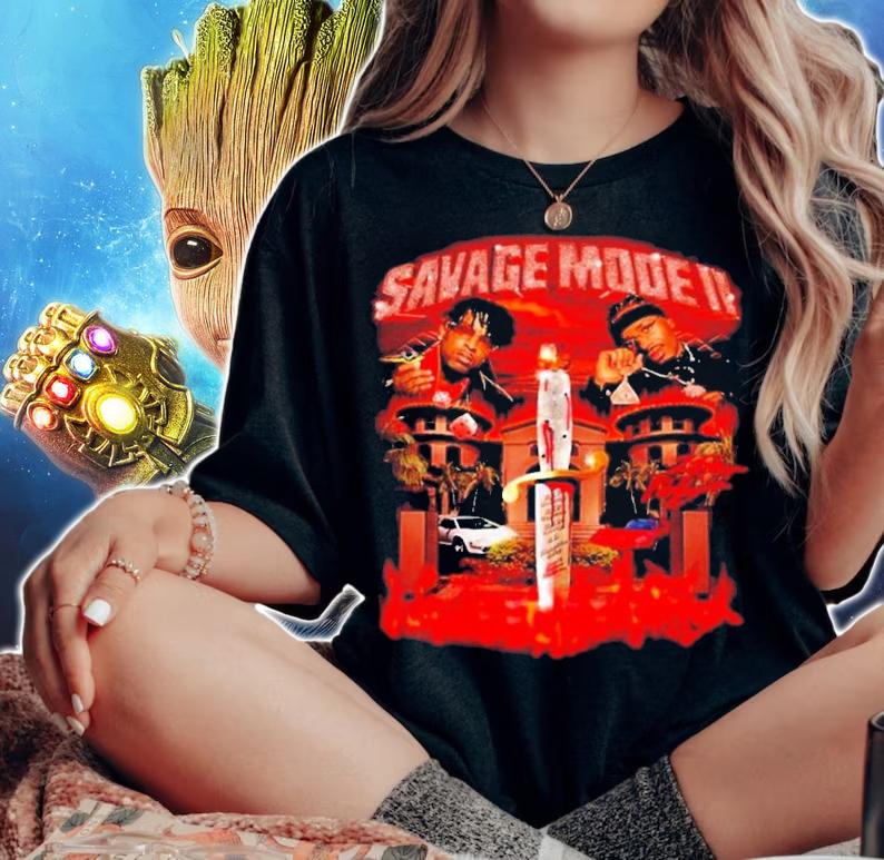 21 Savage and Metro Boomin Drop Mode II shirt t-shirt woman shirt