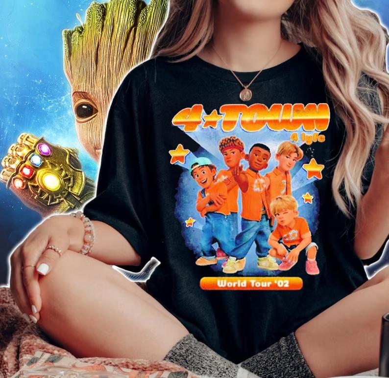 4 Town Concert World Tour '02 shirt t-shirt woman shirt