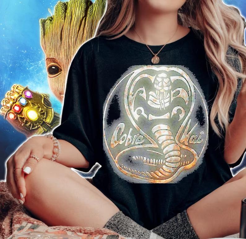 Cobra Kai Rusted Steel Snake Logo Shirt t-shirt woman shirt