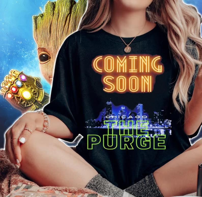 Coming soon Chicago The Purge shirt t-shirt woman shirt
