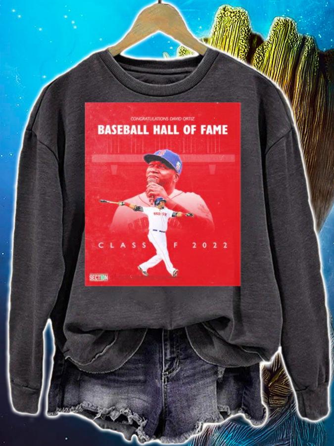 Congratulations David Ortiz Baseball Hall Of Fame Class Of 2022 Shirt t-shirt sweatshirt