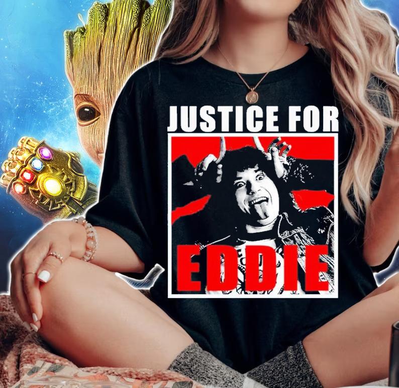 Justice For Eddie Munson Stranger Things 4 Shirt t-shirt woman shirt