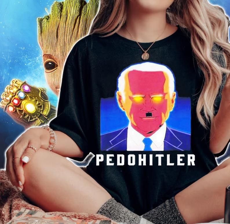 Pedohitler Anti Biden Funny T-Shirt t-shirt woman shirt