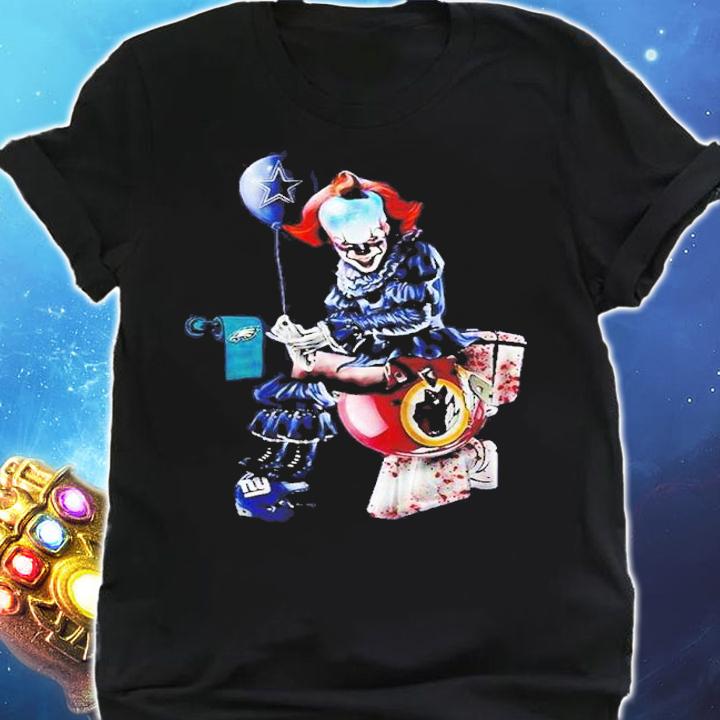 Pennywise Dallas Cowboys In Toilet Dallas Cowboys Halloween Shirt t-shirt shirt
