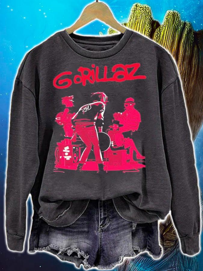 Pink Art Gorillaz Are An English Virtual Band Shirt t-shirt sweatshirt