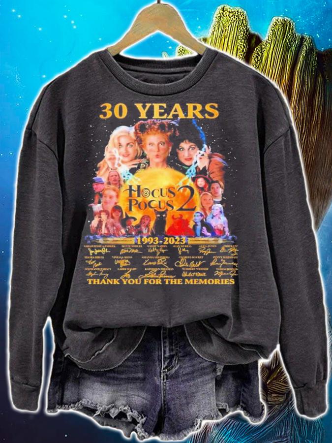 30 Years Hocus Pocus 2 1993-2023 Signatures Thank You For The Memories Shirt t-shirt sweatshirt