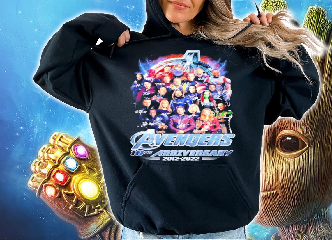 Avenger 10th Anniversary 2012-2022 Signature Shirt t-shirt hoodie