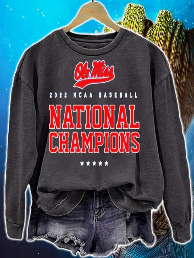 Baseball National Champions University Of Mississippi Ole Miss 2022 Shirt t-shirt sweatshirt